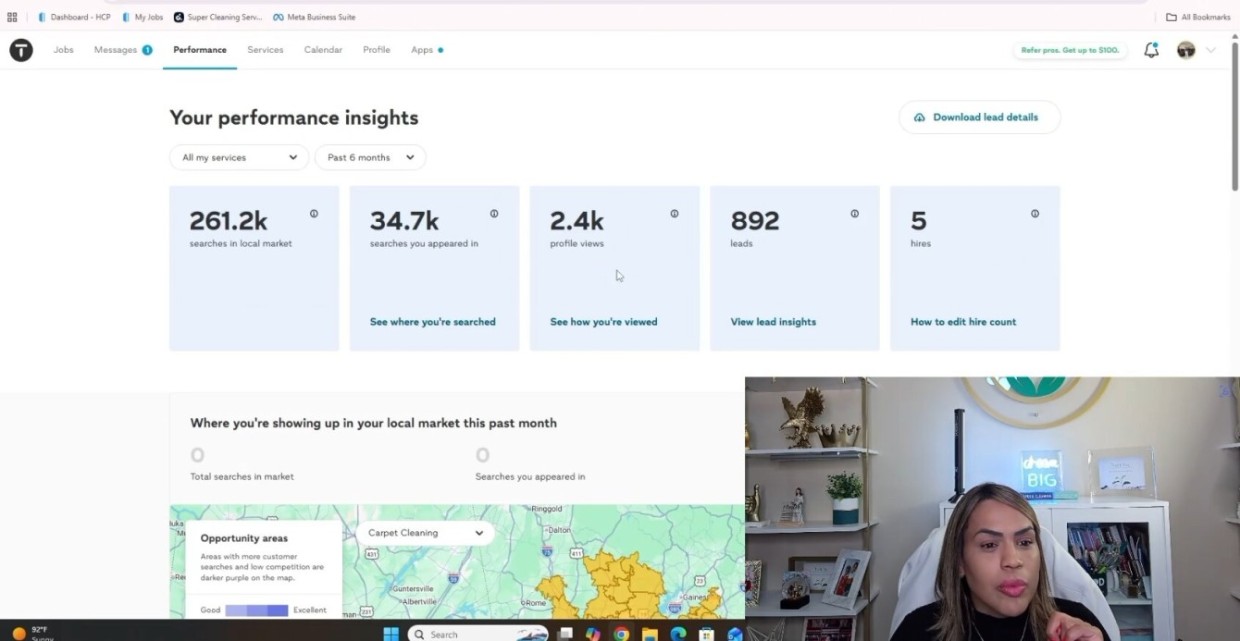 Exemplo de aula prática do Dominando o Thumbtack