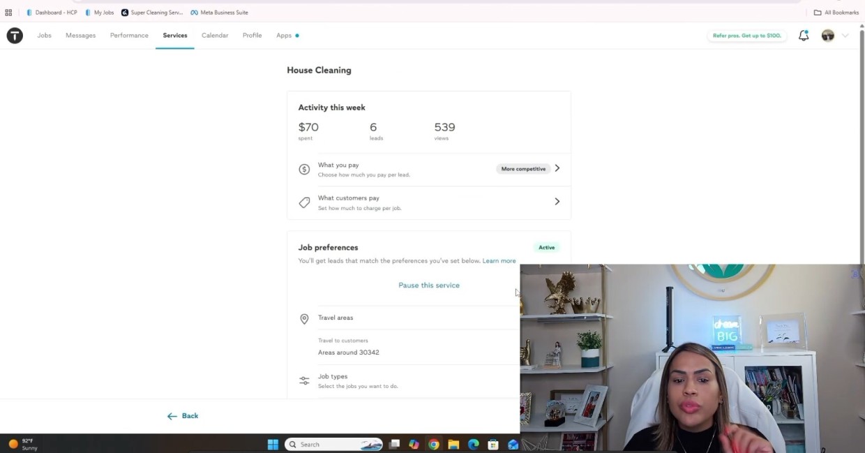 Exemplo de configuração mostrada durante as aulas